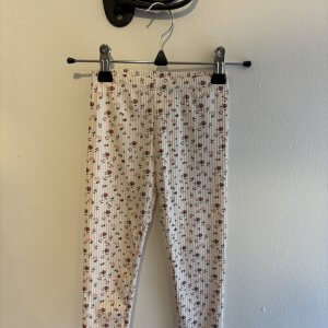 Vita thigts med blommor stl 90