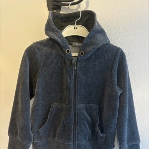 Grå plyschjacka stl 98/104