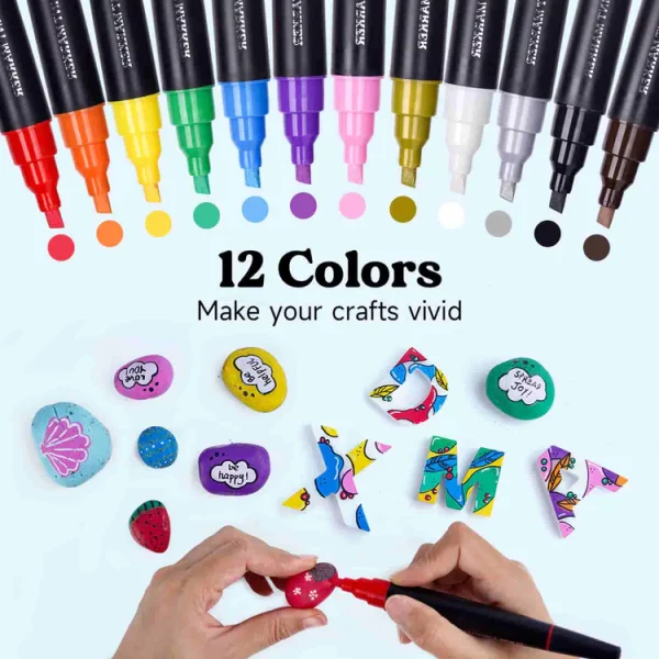 Let's Resin 12 kleuren acrylverf markers