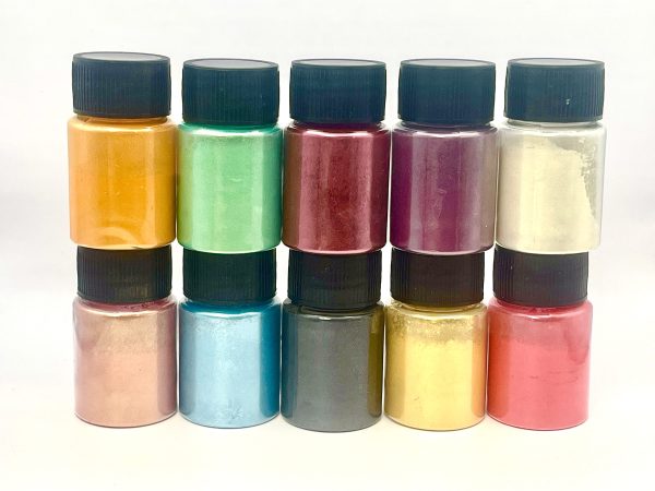 set mica poeder let's resin 10 kleuren