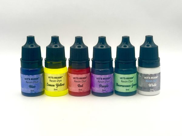 Let's resin pigment dye kleurstof 6 kleuren