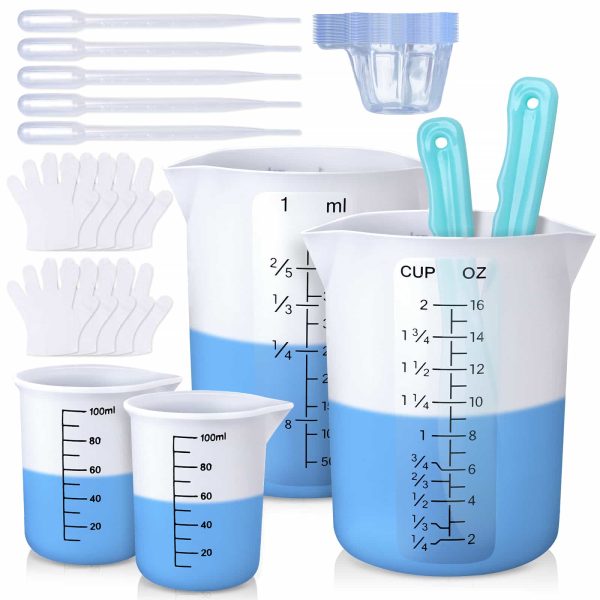 silicone cups - 100 & 450 ml