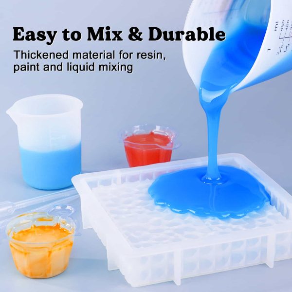 silicone cups - 100 & 450 ml