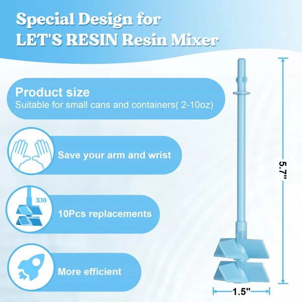 epoxy mixer - extra mengstokken