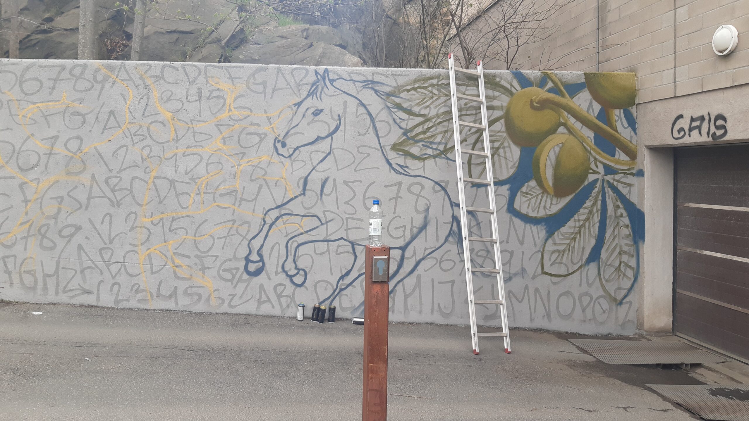 cabel, cabelone, graffiti, göteborg, mural, konst, design, Street art, väggmålning, 