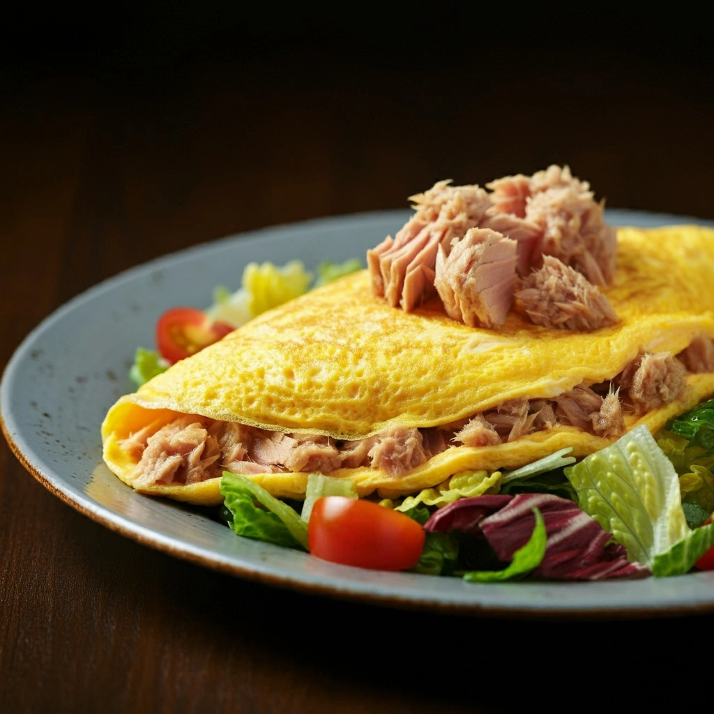 Tuna Fish Omelette Salad