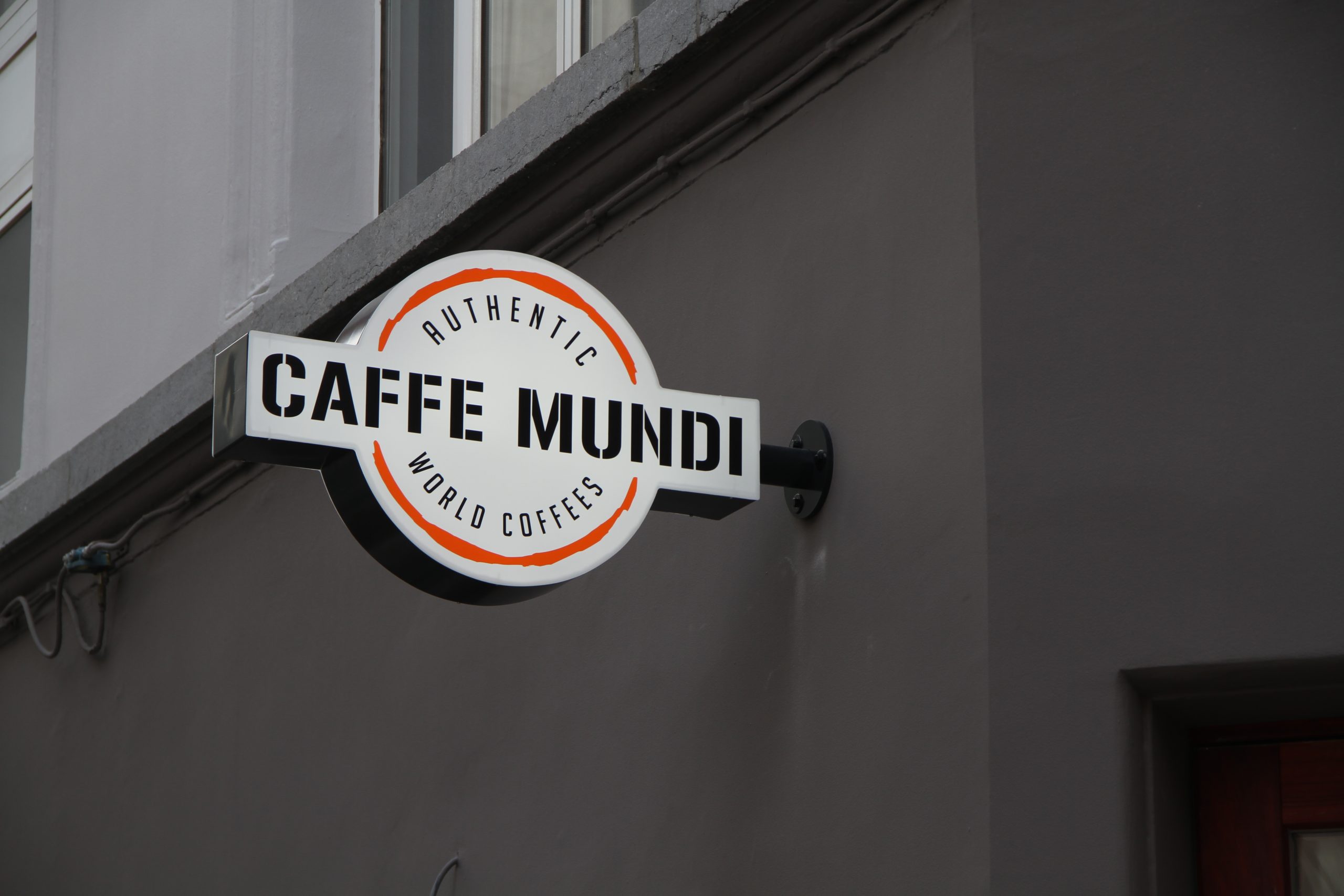 Lichtreclame Caffe Mundi: Espressobar - Espressobar Antwerpen
