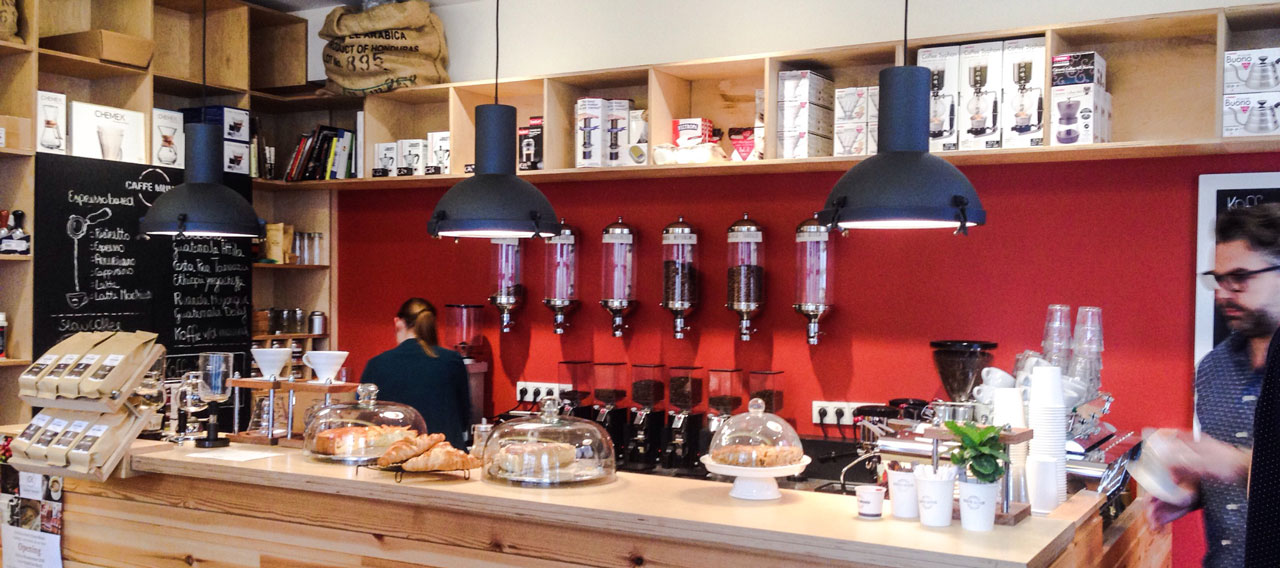 Caffe Mundi: Espressobar - Espressobar Antwerpen - toog