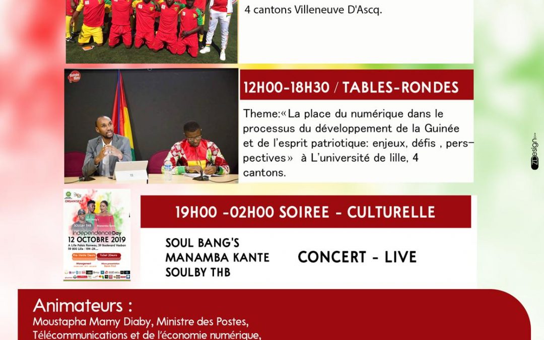 Le programme de l’an 61 de l’indépendance de la Guinée