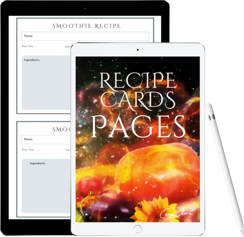 RECIPE CARDS PAGES