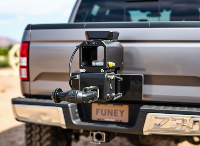 Heavy-duty towing hitch setup to increase safe towing capacity.