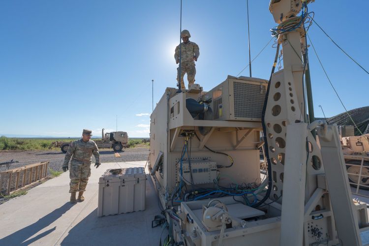 The Engagement Operations Center from an IBCS at White Sands Missile Range