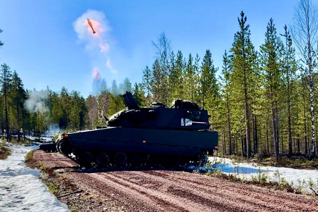 A CV90 Mjolner