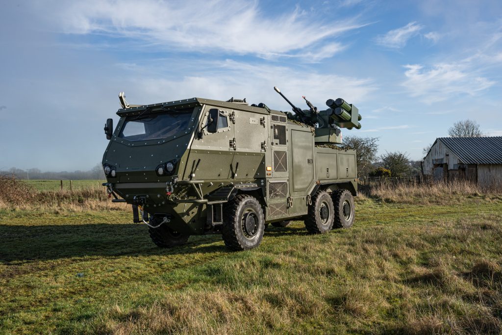 Supacat HMT carrying Moog's RIwP turret, it will likely be shown at DSEI 2025.