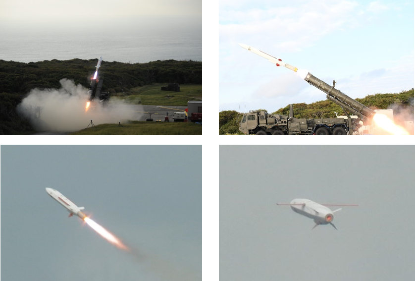 Test launches of the modernised Type-12 missile. 