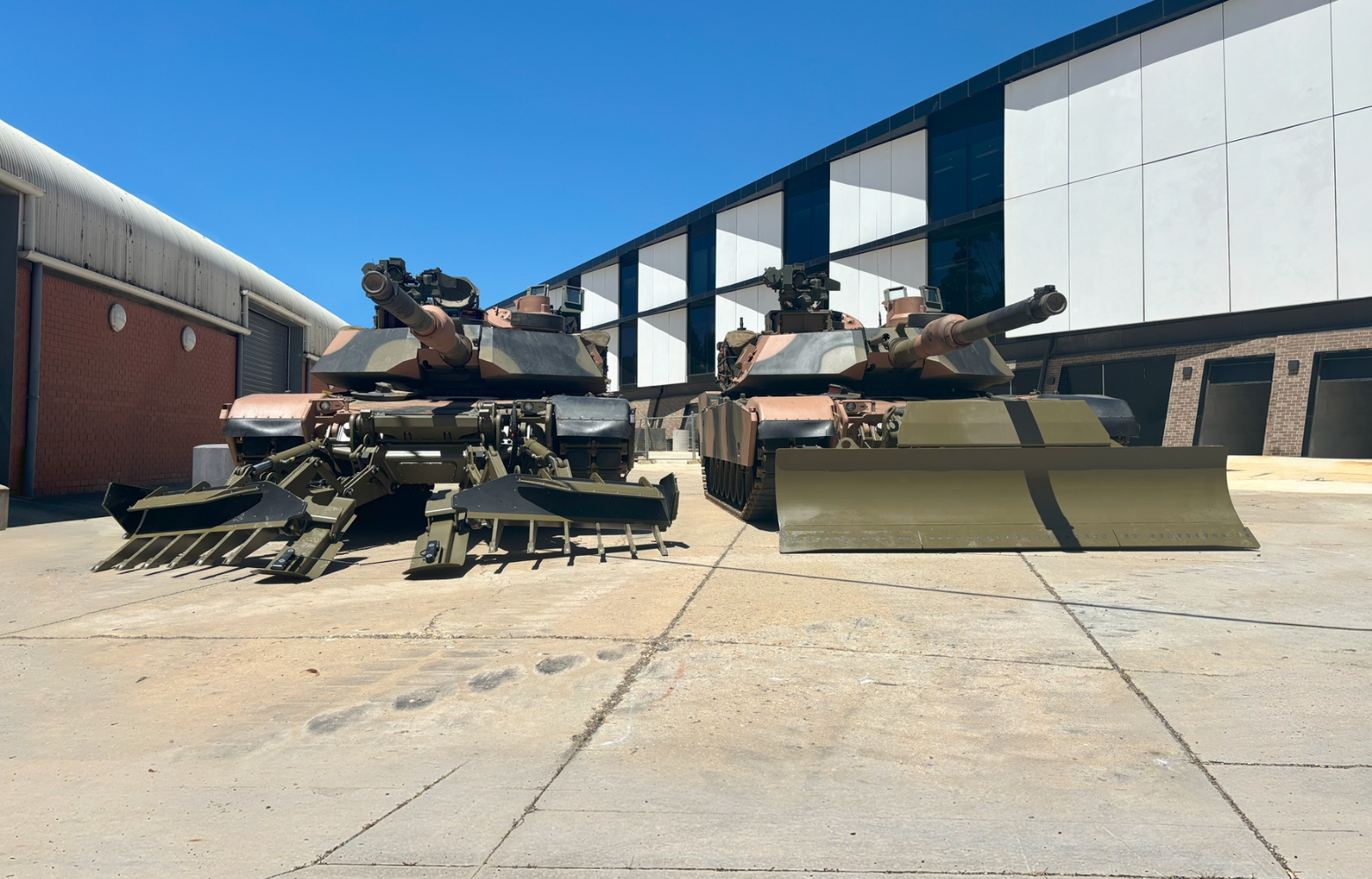 M1 Abrams tank with Pearson Engineering kit