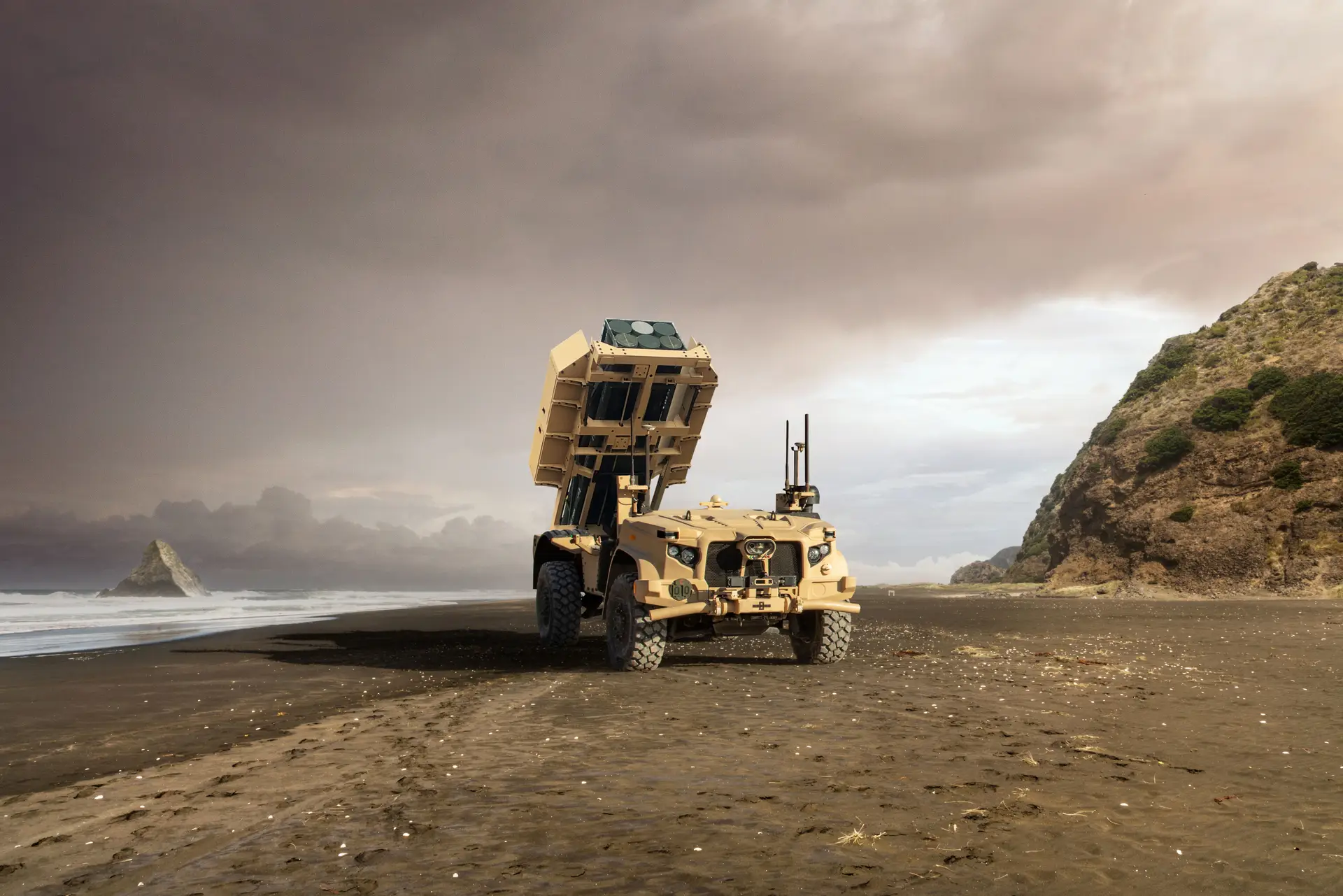 The ROGUE-Fires platform with MFOM from Oshkosh.