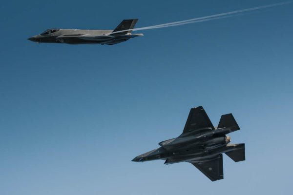 The Dutch Air Force has achieved a multi-domain operations first in passing targeting data from an F-35 to a rocket launcher on the ground. Credit: Dutch MoD