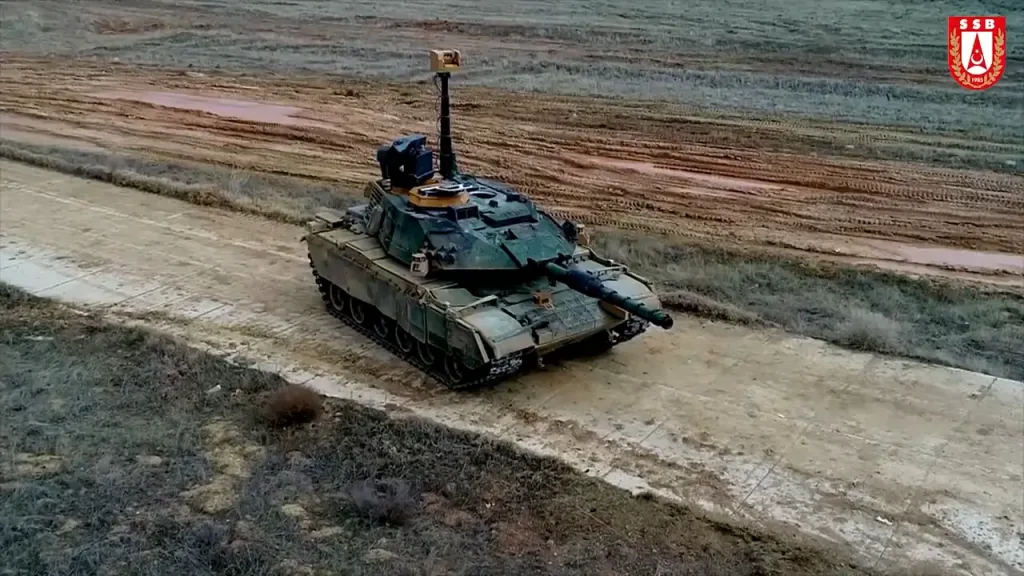 The M60TM is fitted with the Pulat active protection system and one of the few that are in service other than Trophy. Credit: SSB