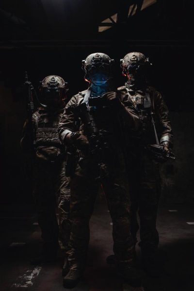 Soldiers from 16 Brigade working with their 4GD urban training facility.