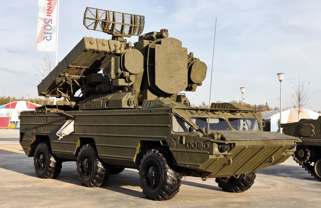 The Osa 9K33 SA-8 air defence system was used during the luWES demonstration.