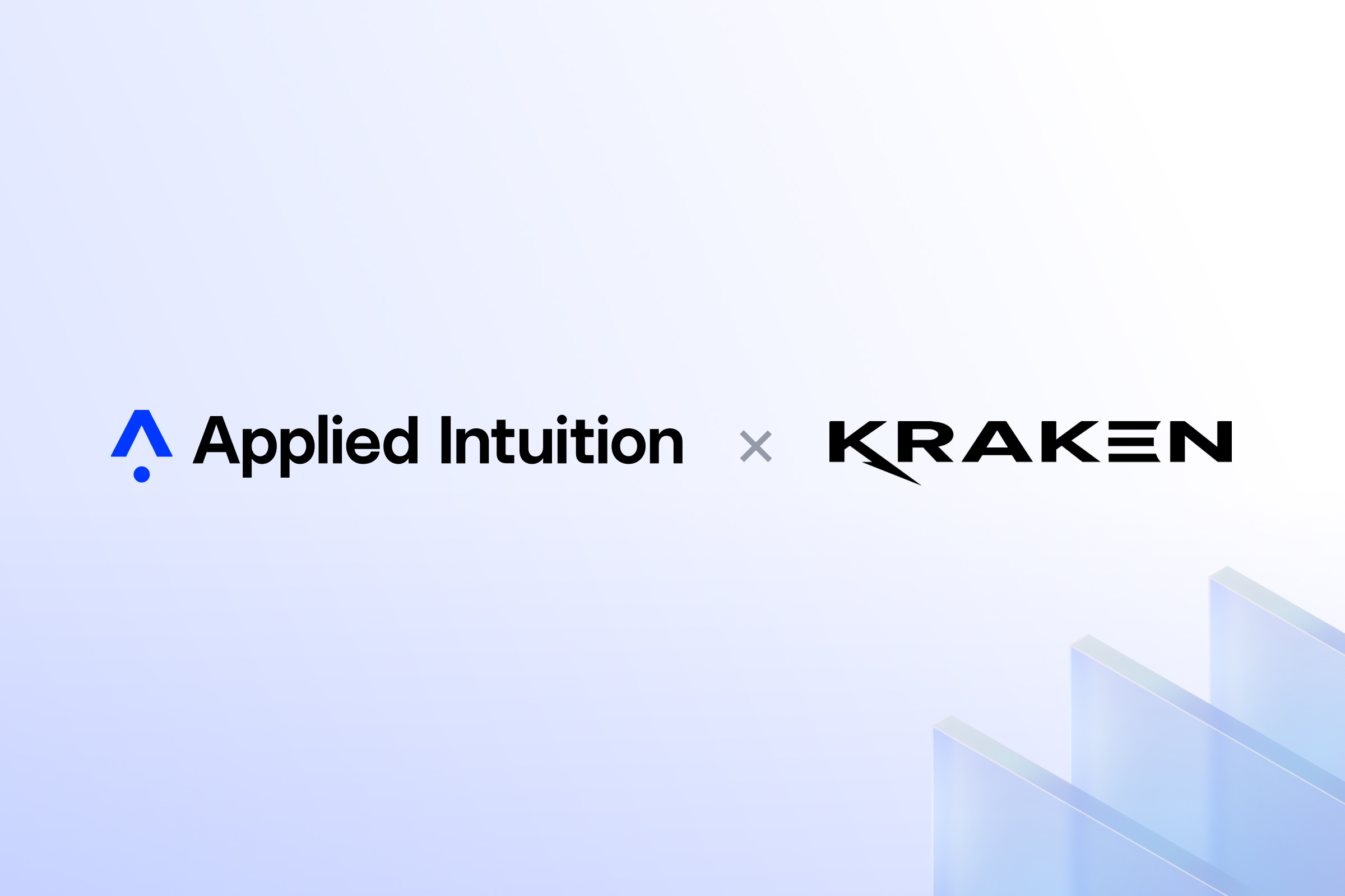 A banner showing the logos of Applied Intuition and Kraken Technology Group.