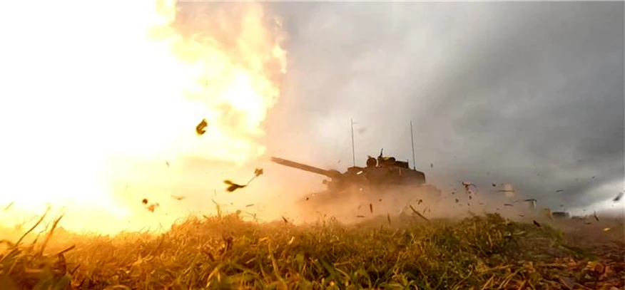 Challenger 3 firing during its crewed firing trials in 2026.
