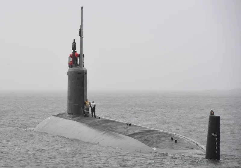 The USS Oregon (SSN 793) conducts routine operations in the mouth of Thames River in Groton, Conn., Oct. 4. The Virginia-class fast attack submarine USS Oregon and crew operate under Submarine Squadron (SUBRON) FOUR and its primary mission is to provide attack submarines that are ready, willing, and able to meet the unique challenges of undersea combat and deployed operations in unforgiving environments across the globe. 