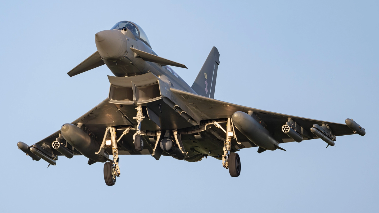 Typhoon from the RAF with an APKWS rocket.