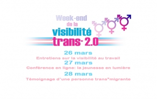 A l’occasion de la journée internationale de la visibilité trans*, la M@C Lux organise 3 évènements en ligne le w-e du 26 mars pour mettre en lumière les personnes trans*.