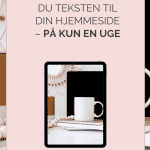 Read more about the article Sådan skriver du teksten til din hjemmeside – på KUN en uge