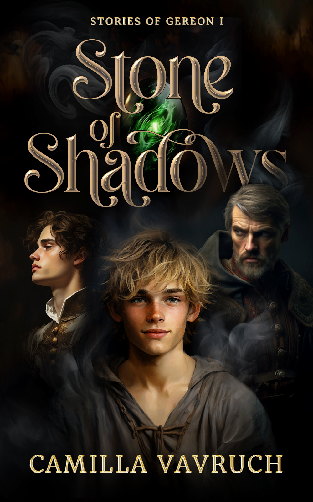 Stone of Shadows cover, by Camilla Vavruch