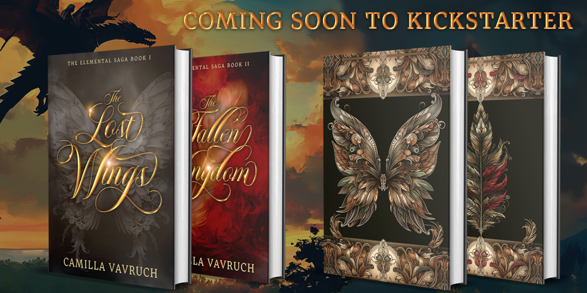 The Lost Wings and The Fallen Kingdom - new cover and special editions coming to Kickstarter in April.