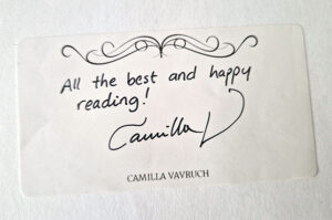 Bookplate signed by author Camilla Vavruch