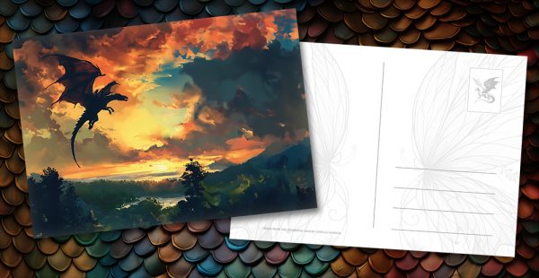 The Elemental Saga: Three physical postcards