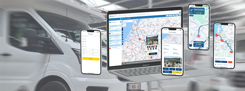 MyRoute-app nu ook voor camperrijders