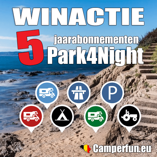 Win een gratis jaarabonnement op Park4night