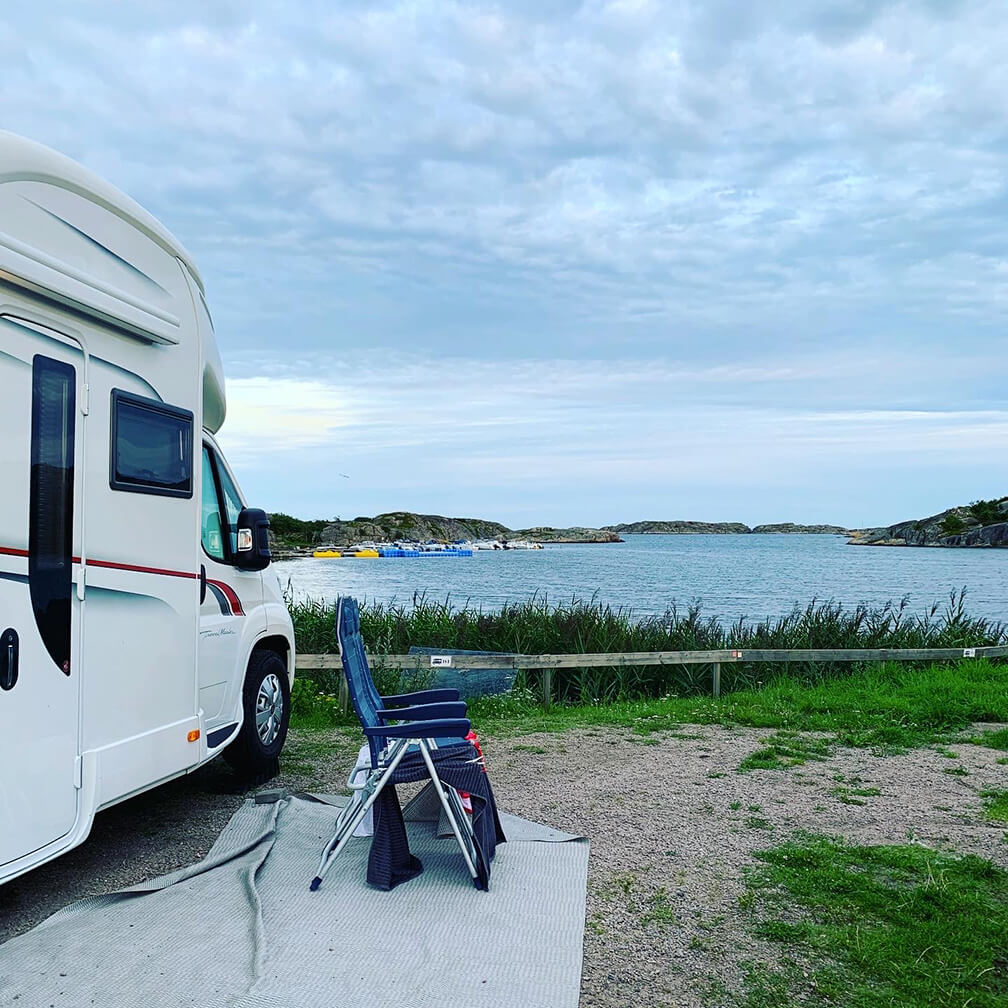 Ställplats med utsikt i Bohuslän