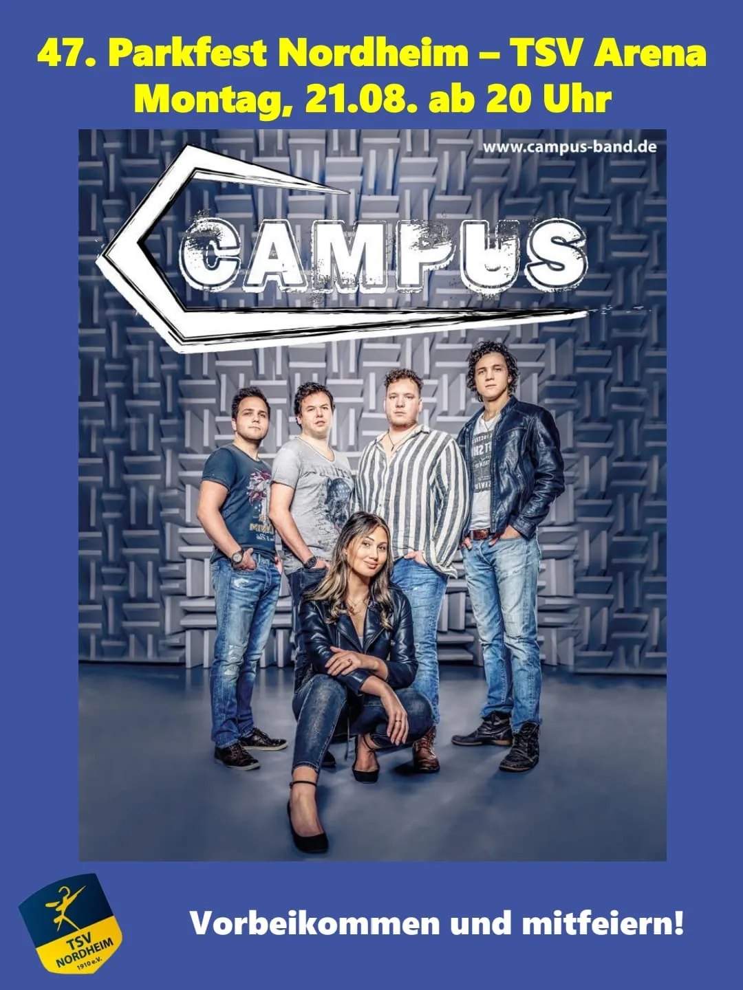 Campus live bei 47. Parkfest Nordheim TSV Arena