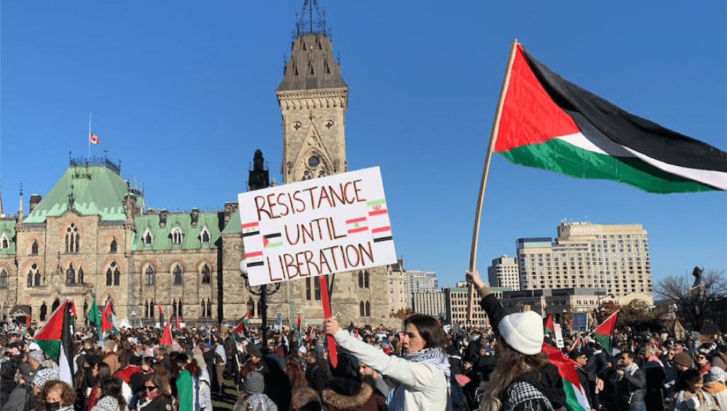 Palestine protests Ottawa 2023