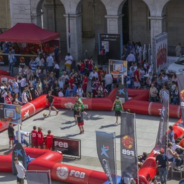 Jugadores de Cantbasket 04 en el Torneo 3×3 de la FEB