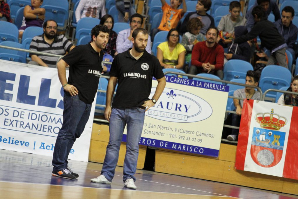 Benjamín Santos junto con Gonzalo Rodríguez en en un encuentro de la pasada temporada