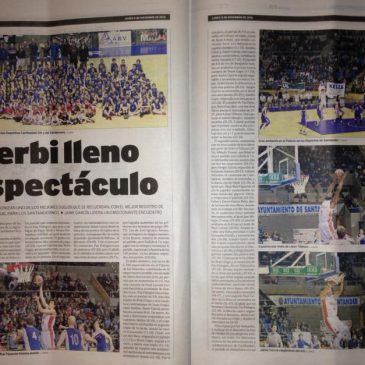 La prensa de Cantabria destaca el «espectáculo» ofrecido en el derbi