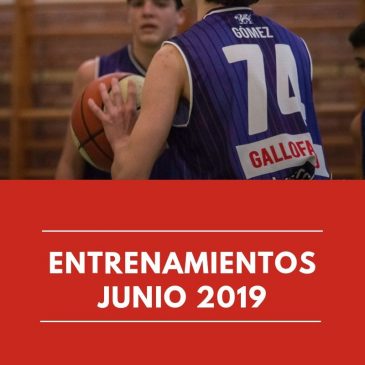 Convocatoria de entrenamientos durante el mes de junio