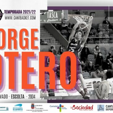 Jorge Otero seguirá creciendo en el primer equipo de Cantbasket 04 Santander