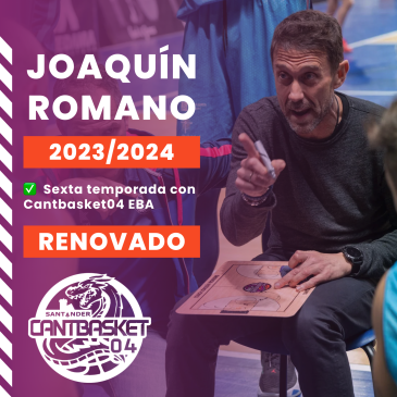 Joaquín Romano continuará liderando Cantbasket 04 Santander en la Liga EBA