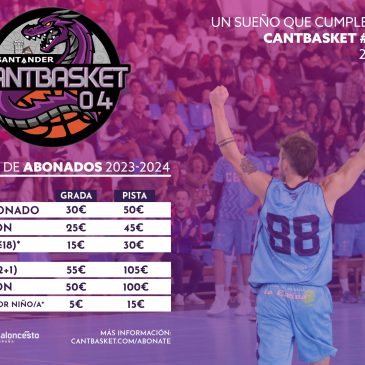 Cantbasket 04 presenta la campaña de abonados para la nueva temporada 2023-2024