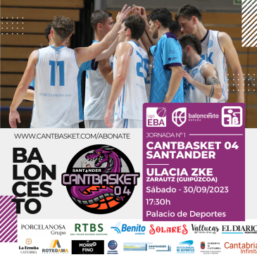 Cantbasket 04 comienza su décima temporada en la Liga EBA este sábado en el Palacio (17:30h)