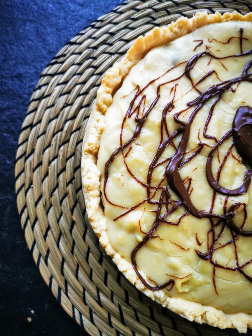 Leckerer Erdnussbutter-Bananenkuchen mit Puddinghaube - Cappotella