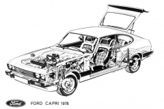 Postkort-FORD-CAPRI-1978-cutaway-1